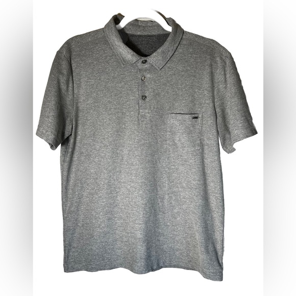 Vuori Other - Vuori Mens Ace Polo in Heathered Grey Size S